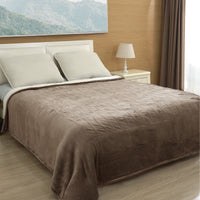 Electric Blanket 72" X 84" Full Size, Flannel & Shu Velvet, Fast Heating, 6 Heating Levels, 10 Hours Timer, Linen